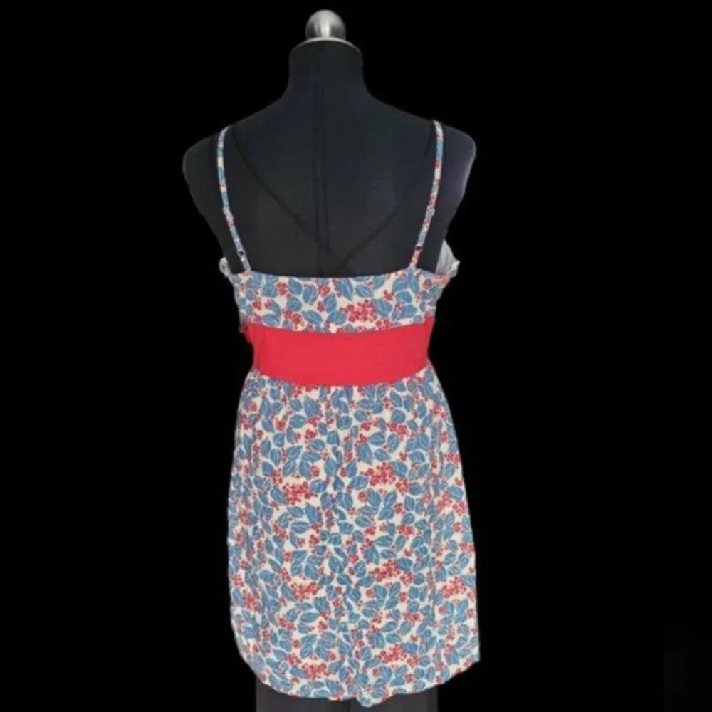 Ditsy Floral Print Summer Dress Cotton Sz Medium - Picture 4 of 7